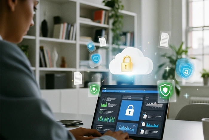 Secure cloud storage with encryption